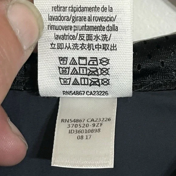 Victoria Secret PINK Jacket Wind Breaker X Blue & White Hooded Zip Up XS/S - Picture 8 of 13